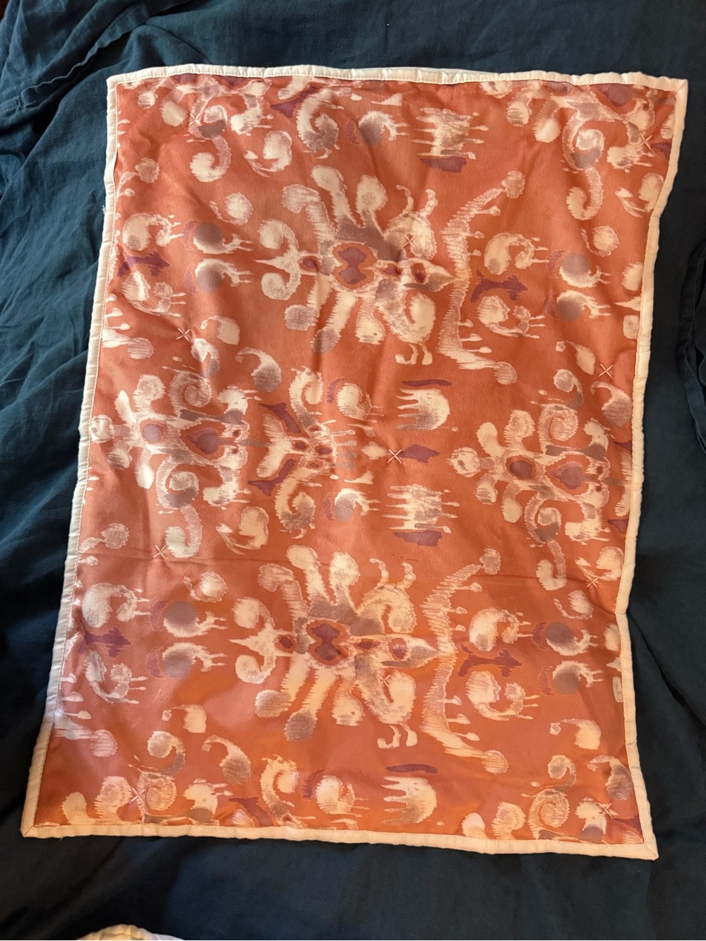 2 Opalhouse Tufted Ikat Velvet Pillow Sham Coral - Picture 3 of 5